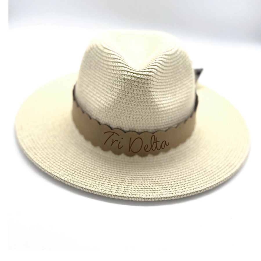 Sorority Scalloped Faux Suede and Satin Scarf Bands