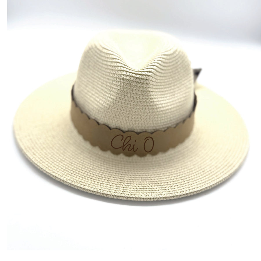 Sorority Scalloped Faux Suede and Satin Scarf Bands