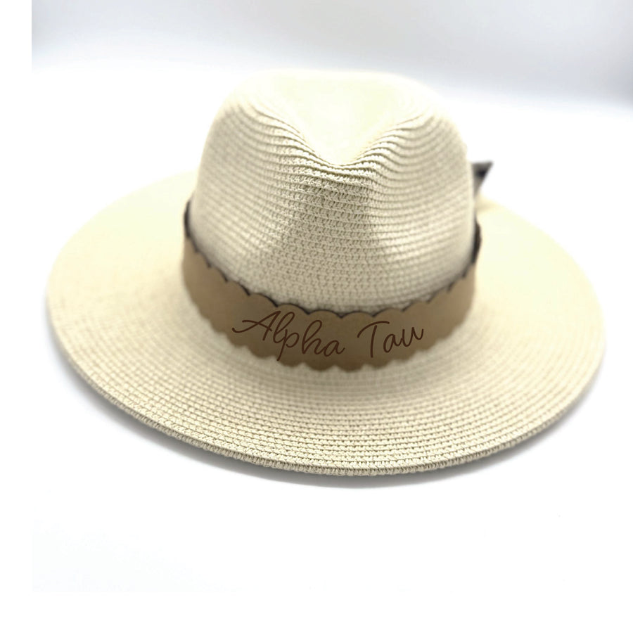 Sorority Scalloped Faux Suede and Satin Scarf Bands