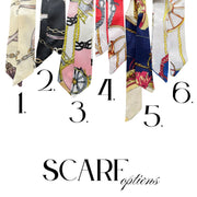 Alpha Delta Pi - Tie Scarf with Sorority Greek Slide
