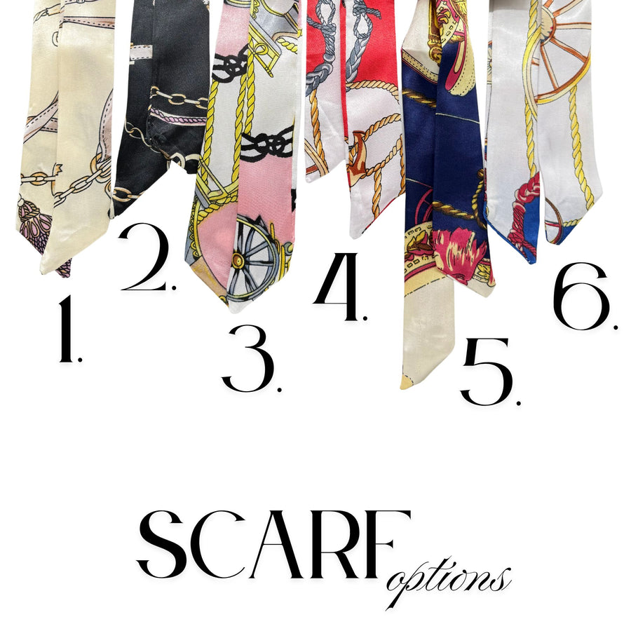 Alpha Delta Pi - Tie Scarf with Sorority Greek Slide