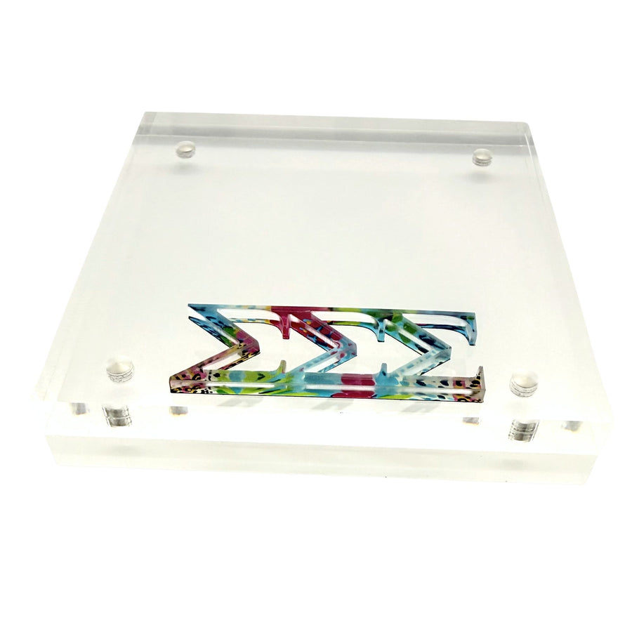 Sigma Sigma Sigma - Sorority Greek Letter Acrylic Magnetic Frame