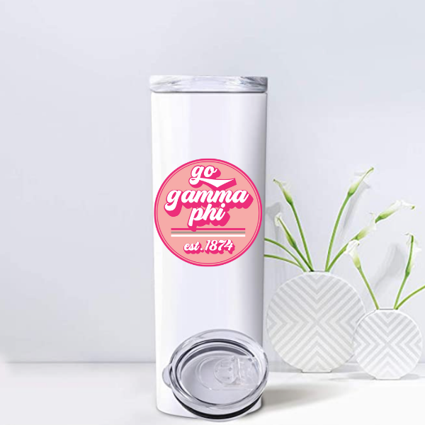 Gamma Phi - Sorority Tumbler - Go Sorority Design