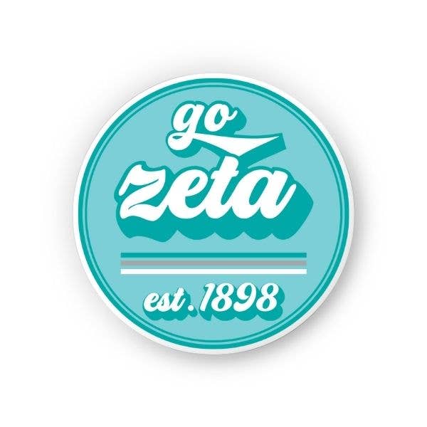 Zeta - Sorority Sticker - Go Design