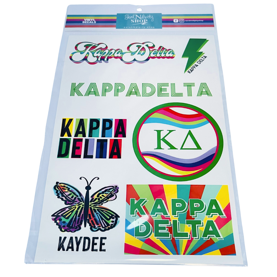Kaydee - Sorority Vinyl Decal Sheets