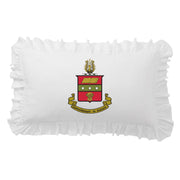 Sorority Crest Scalloped Pillow Cover