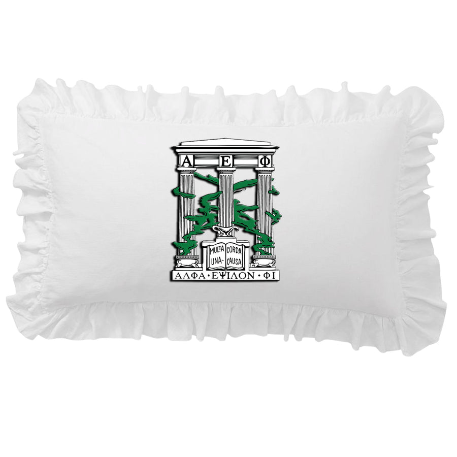 Sorority Crest Scalloped Pillow Cover