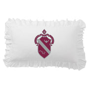 Sorority Crest Scalloped Pillow Cover