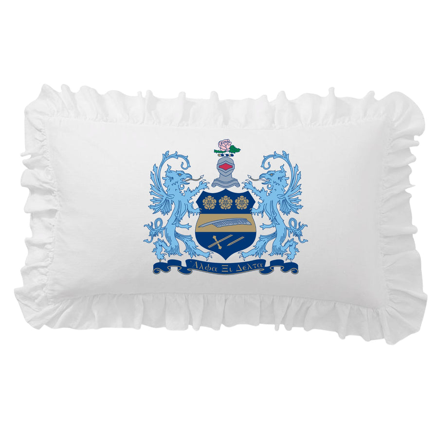 Sorority Crest Scalloped Pillow Cover