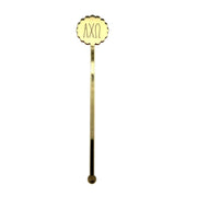 Sorority Scallop Mirror Acrylic Stir Sticks