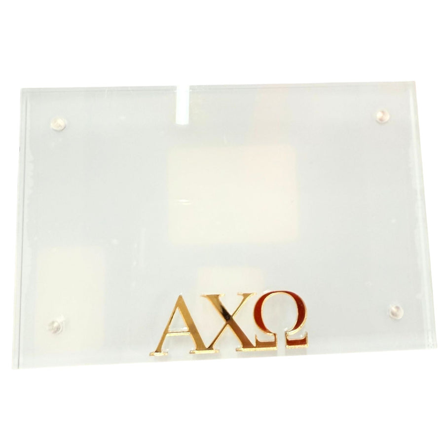 Alpha Chi Omega - Sorority Greek Letter Acrylic Magnetic Frame