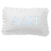 Sorority Greek Letter Scalloped Pillow Covers