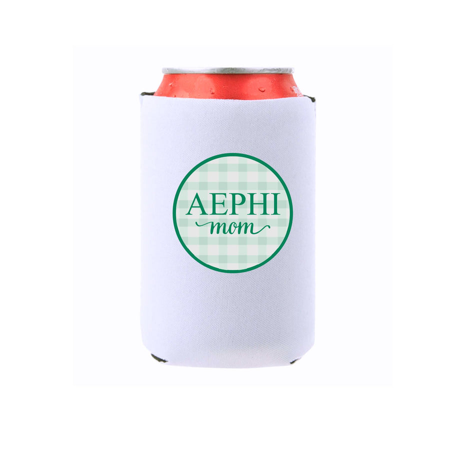 Sorority & Mom Can Coolers - Gingham Design