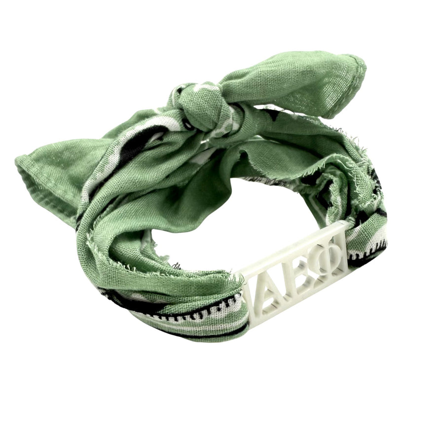 Alpha Epsilon Phi  - Bandana Wrap w/ Metallic Acrylic Slide