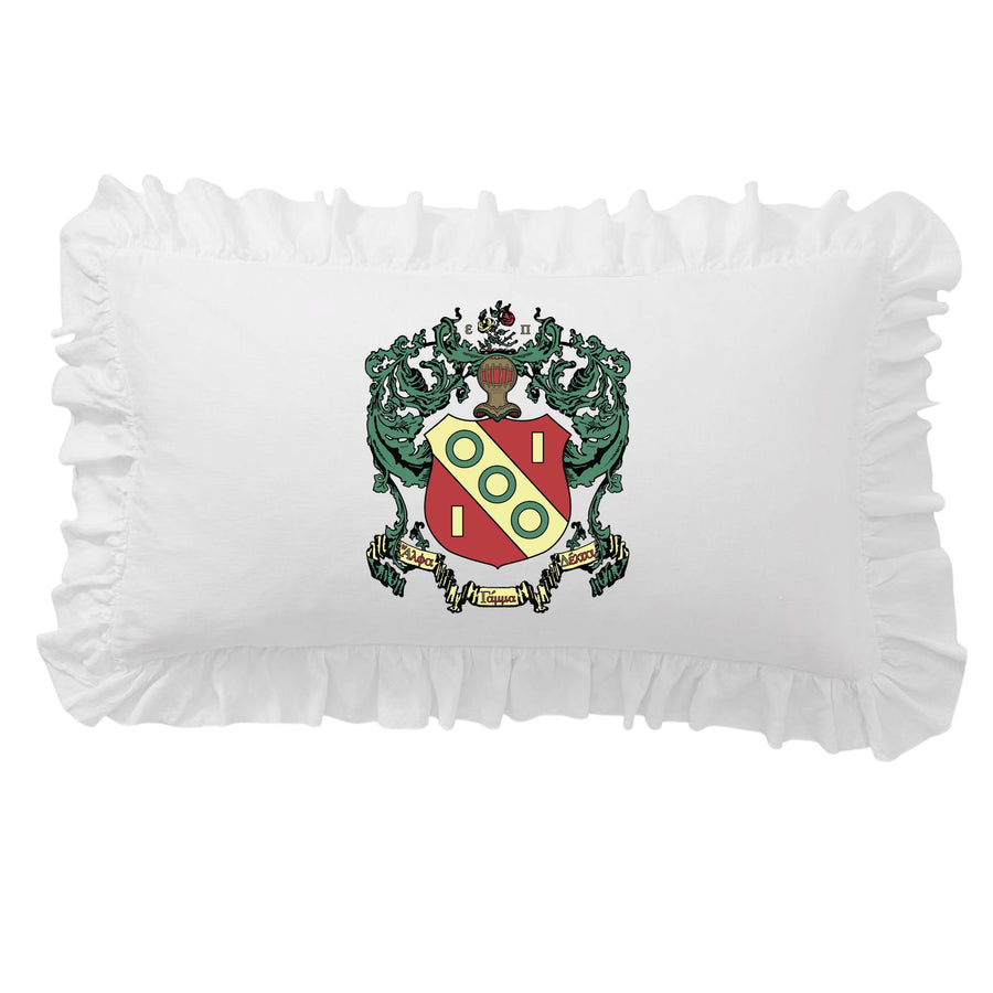 Sorority Crest Scalloped Pillow Cover