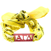 Alpha Gamma Delta - Bandana Wrap w/ Metallic Acrylic Slide