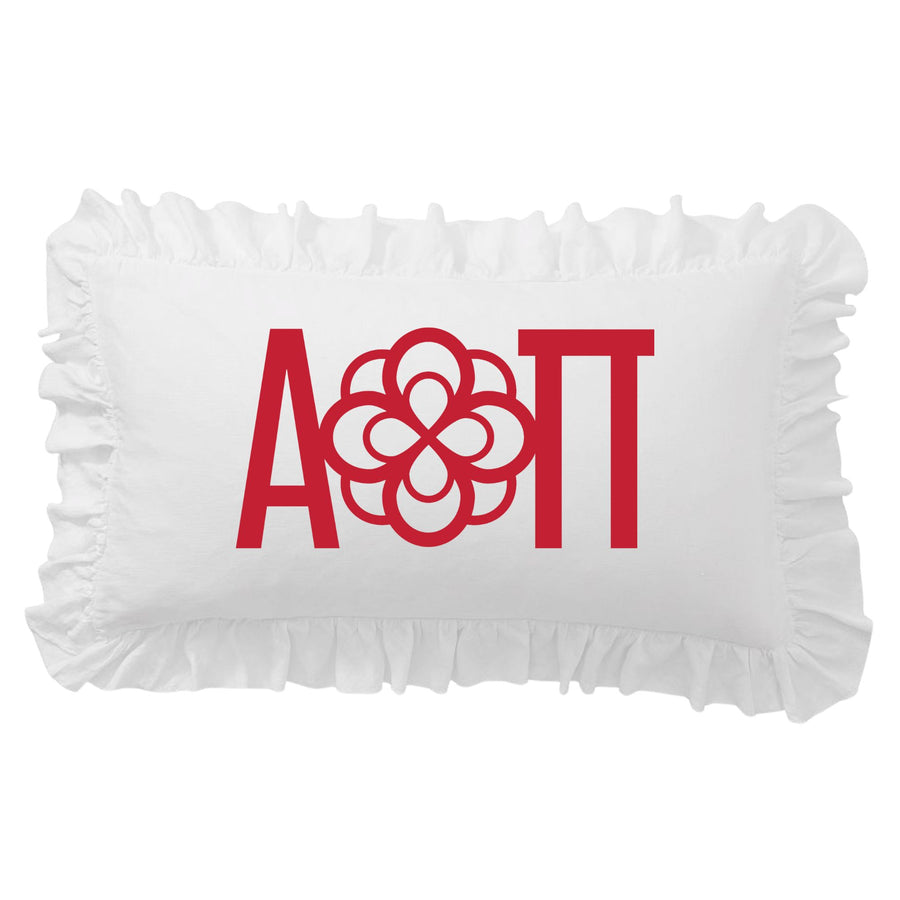 Sorority Crest Scalloped Pillow Cover