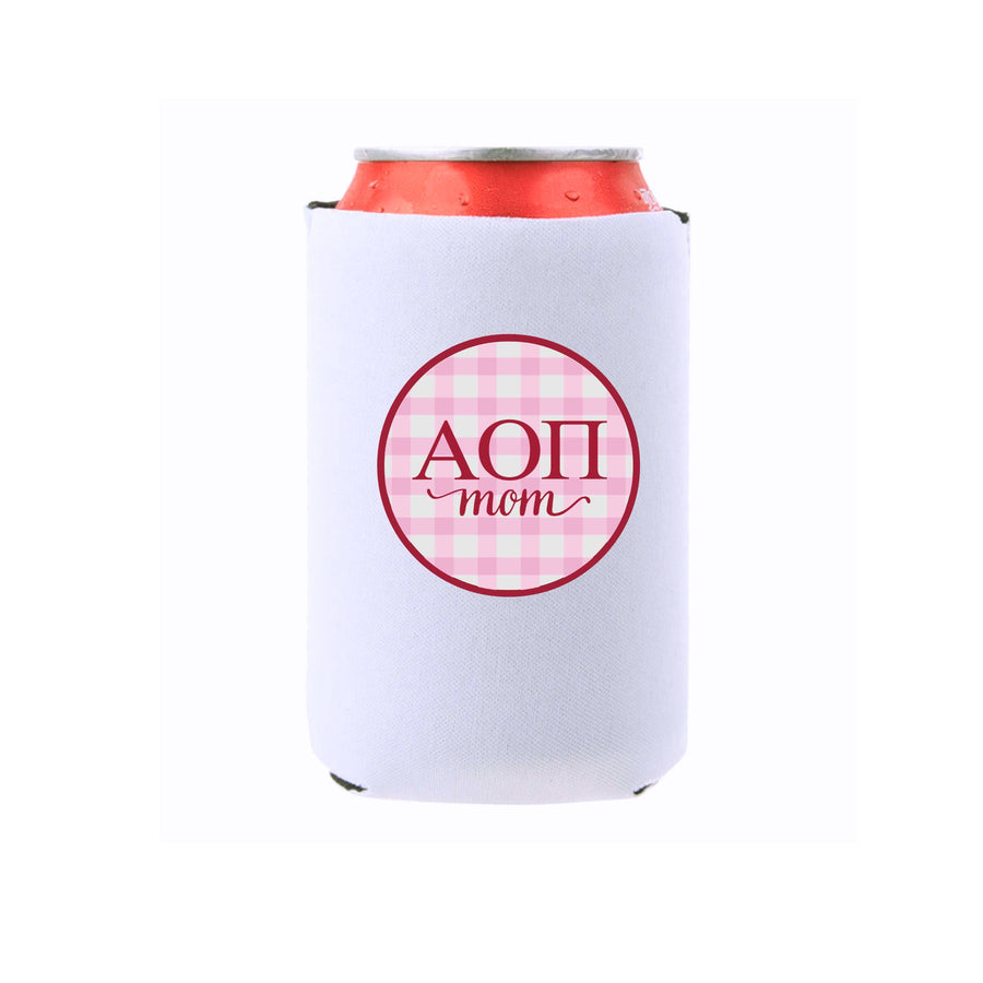 Sorority & Mom Can Coolers - Gingham Design