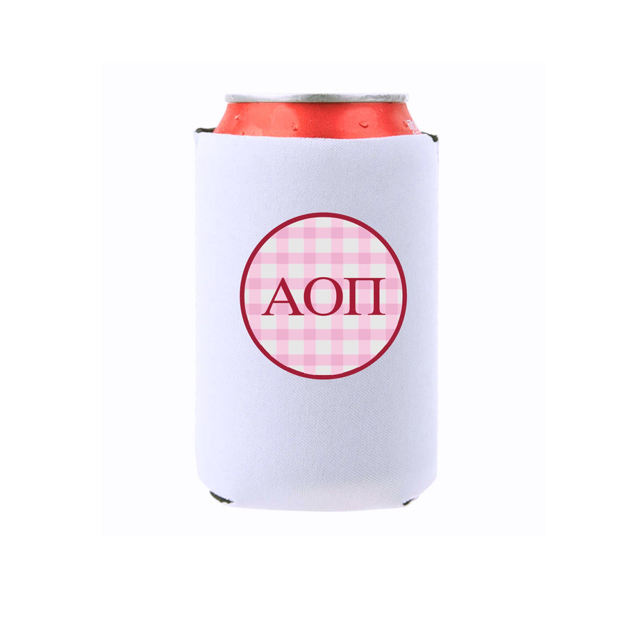 Sorority & Mom Can Coolers - Gingham Design