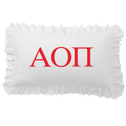 Sorority Greek Letter Scalloped Pillow Covers