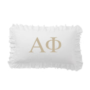 Alpha Phi Greek Letter Scalloped Pillow Covers