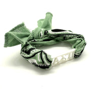 Alpha Sigma Tau - Bandana Wrap w/ Metallic Acrylic Slide
