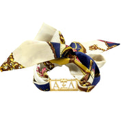 Alpha Xi Delta - Tie Scarf with Sorority Greek Slide