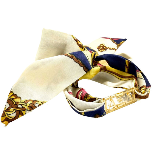 Alpha Xi Delta - Tie Scarf with Sorority Greek Slide