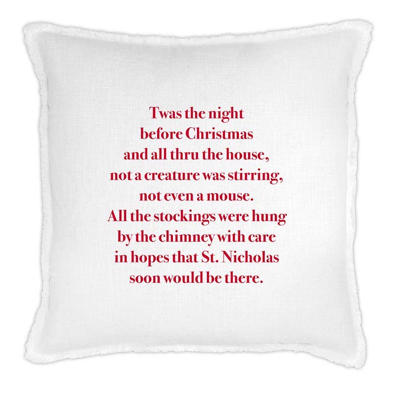 Face to Face Euro Pillow - Twas the Night Before Christmas