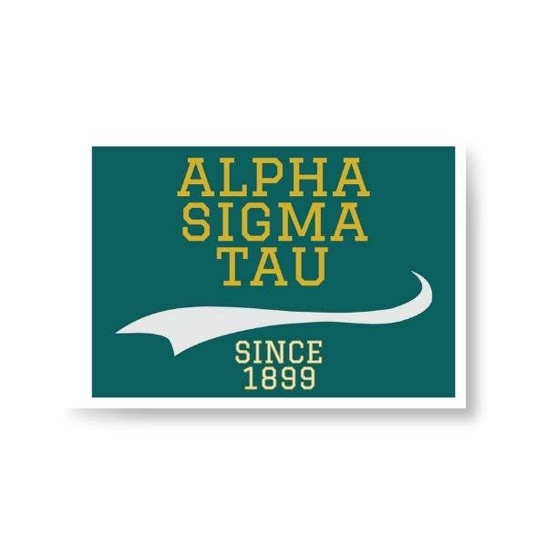 Alpha Tau - Sorority Peel & Stick Patch - Collegiate Design