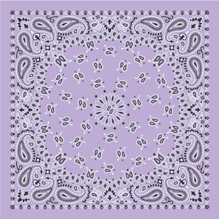 Sigma Sigma Sigma - Bandana Wrap w/ Metallic Acrylic Slide
