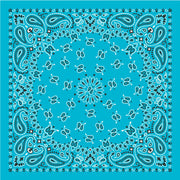 Delta Delta Delta - Bandana Wrap w/ Metallic Acrylic Slide