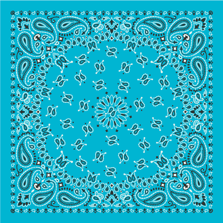Delta Delta Delta - Bandana Wrap w/ Metallic Acrylic Slide