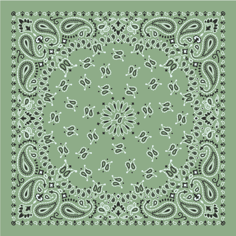 Alpha Chi Omega - Bandana Wrap w/ Metallic Acrylic Slide