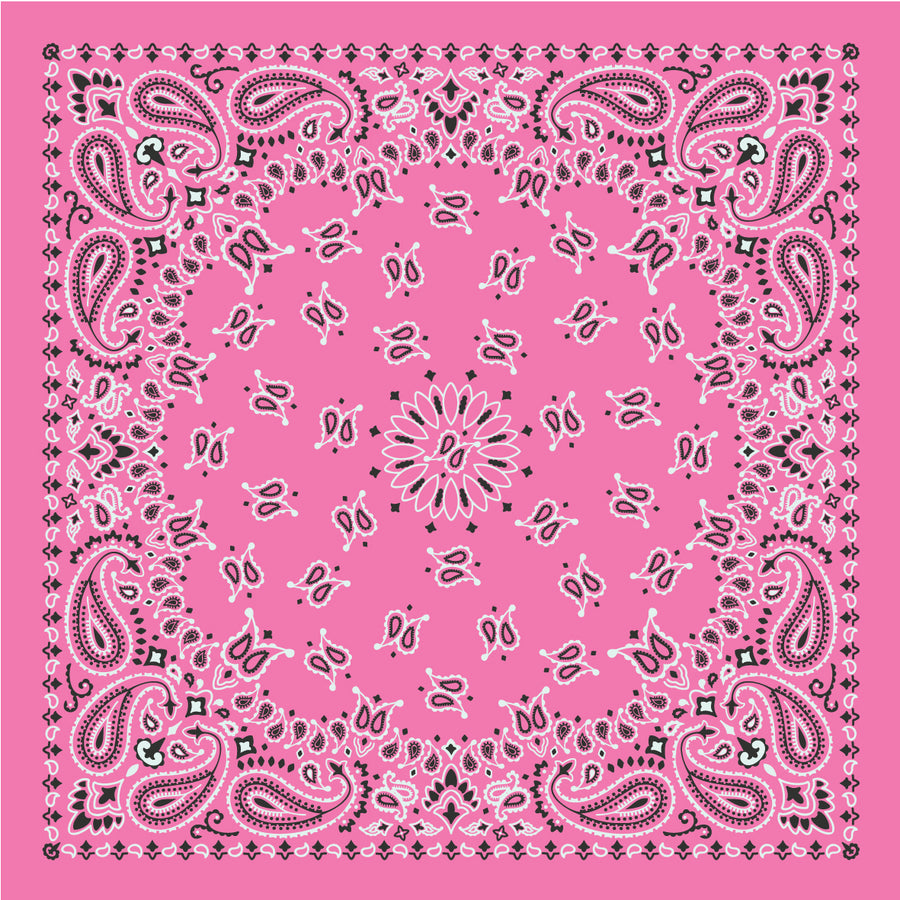 Phi Mu - Bandana Wrap w/ Metallic Acrylic Slide