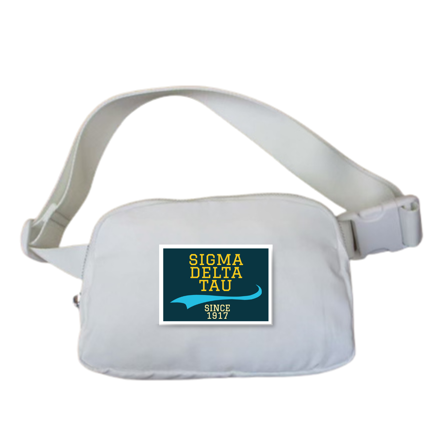 Sig Delt - Sorority Belt Bag w/ Collegiate Patch