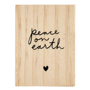 Ceramic Figurine Pine Wood Box - Angel