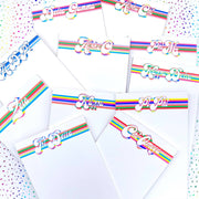 ADPi - Sorority Notepad - Retro Stripe Design