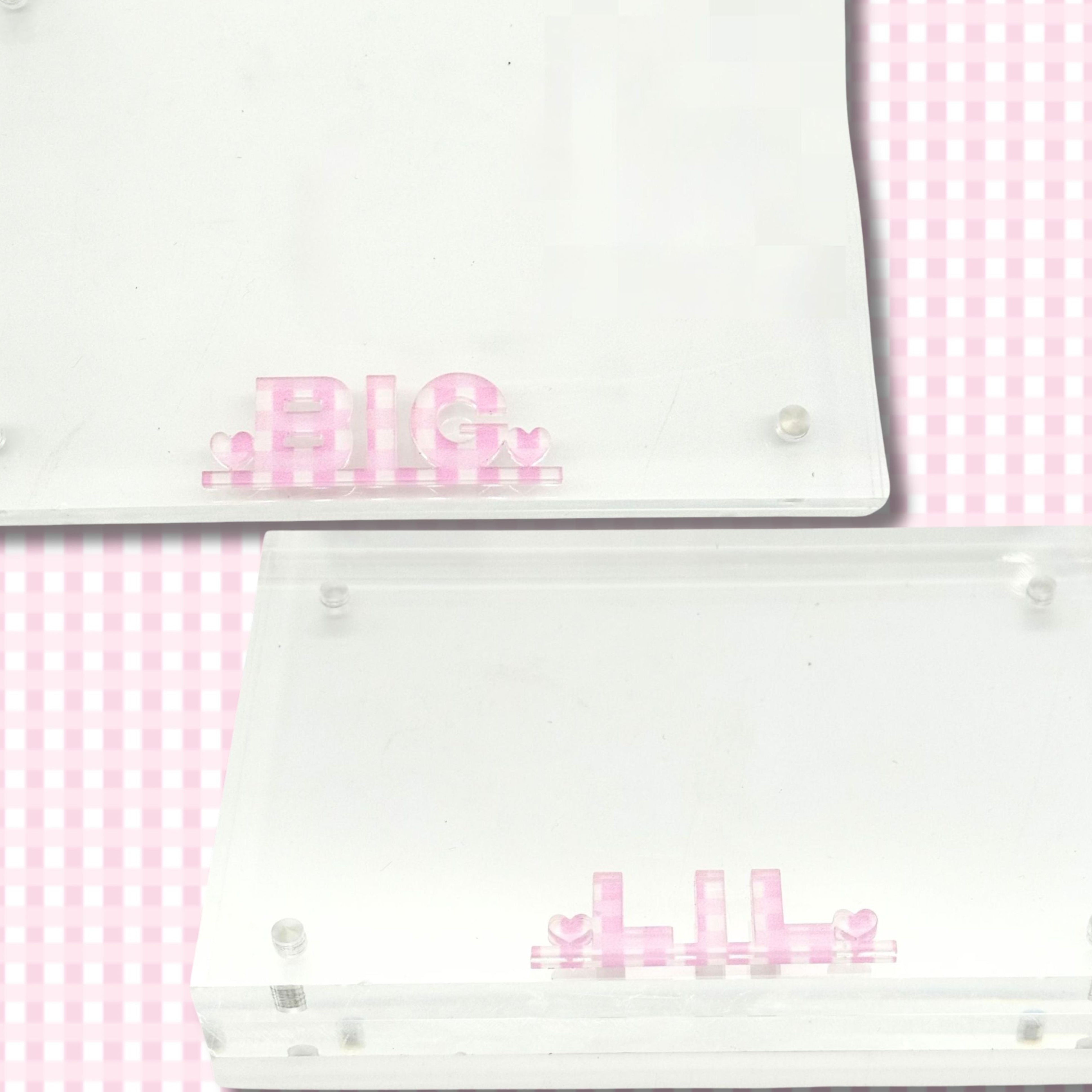 BIG & LIL Acrylic Magnetic Picture Frame