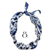 Theta Phi Alpha - Scarf Necklace with Engraved Heart Charm