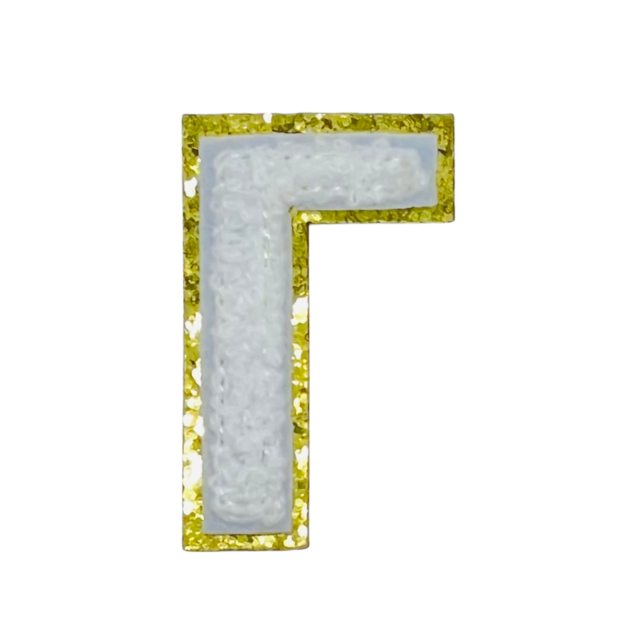 Gamma - Chenille/Sequin Greek Letter Sticker Patch