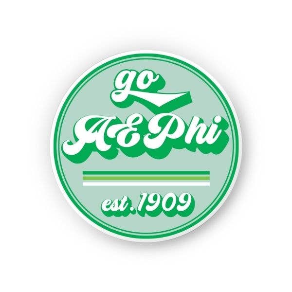 AEPhi - Sorority Sticker - Go Design