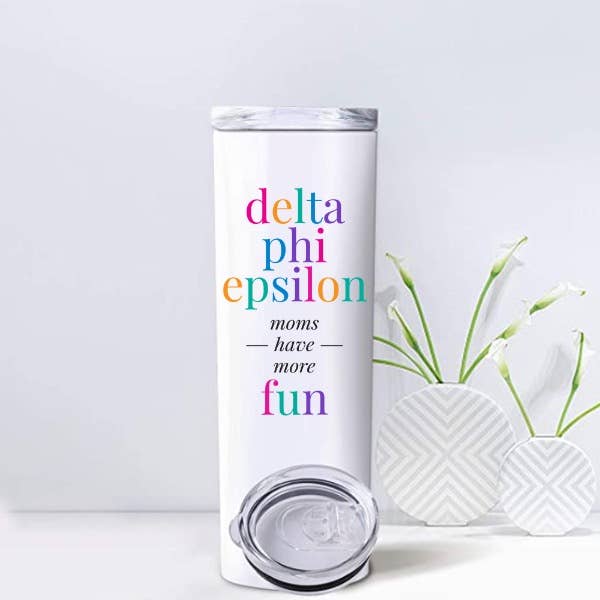 DPhiE - Sorority Mom Tumblers - More Fun Bright