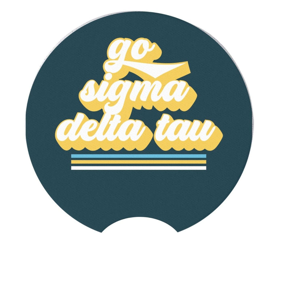 Sig Delt - Sorority Car Coasters - Go Design