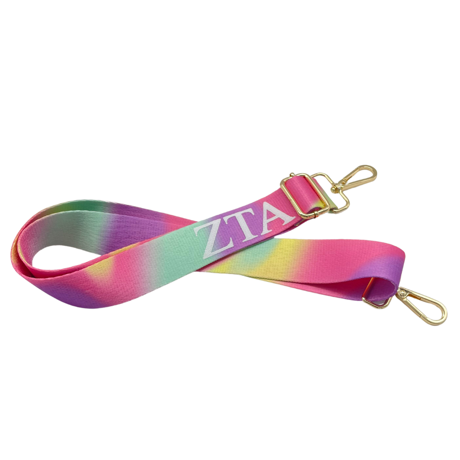 Zeta - Sorority Purse Strap (in Tie-Dye)