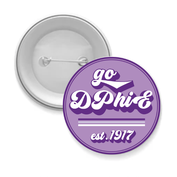 DPhiE - Sorority Button - Go Design