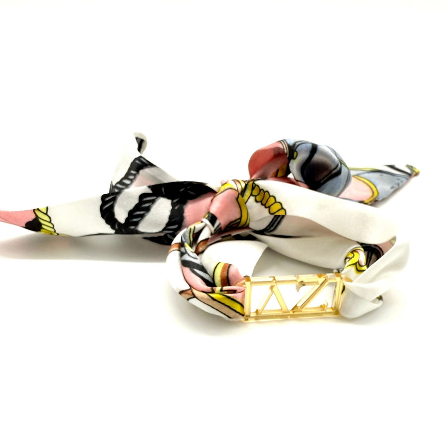 Delta Zeta - Tie Scarf with Sorority Greek Slide