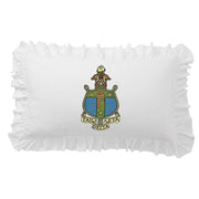 Sorority Crest Scalloped Pillow Cover