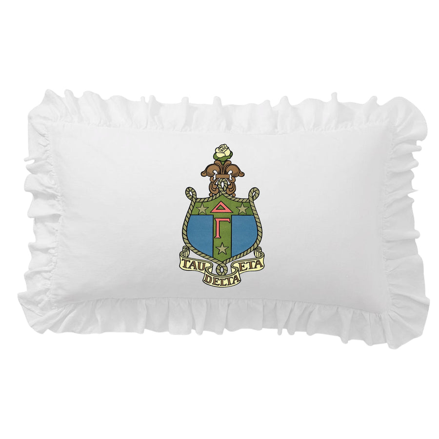 Sorority Crest Scalloped Pillow Cover