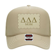 Sorority Trucker Hats with Scalloped Faux Suede Patch